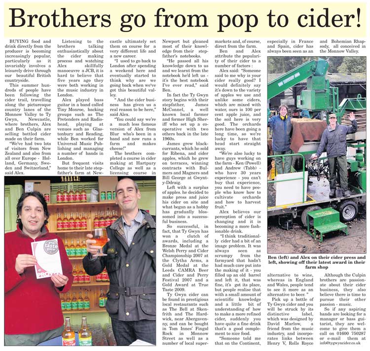 Monmouthshire Beacon Article
