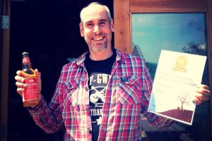 Alex Culpin and International Cider Challenge certificate