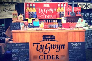 Ty Gwyn Cider stand at the Ludlow Food Festival