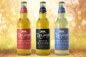 Ty Gwyn's range of bottled ciders