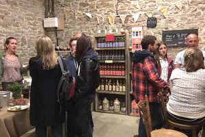 People in the Ty Gwyn Cider shop