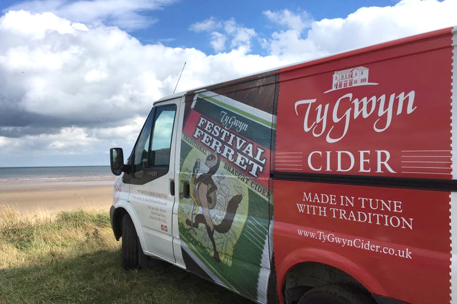 The Ty Gwyn Cider van