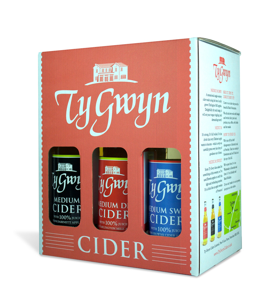 Ty Gwyn Cider 6-bottle gift pack Ty Gwyn Cider 6-bottle gift pack