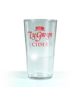 Ty Gwyn Cider pint glass