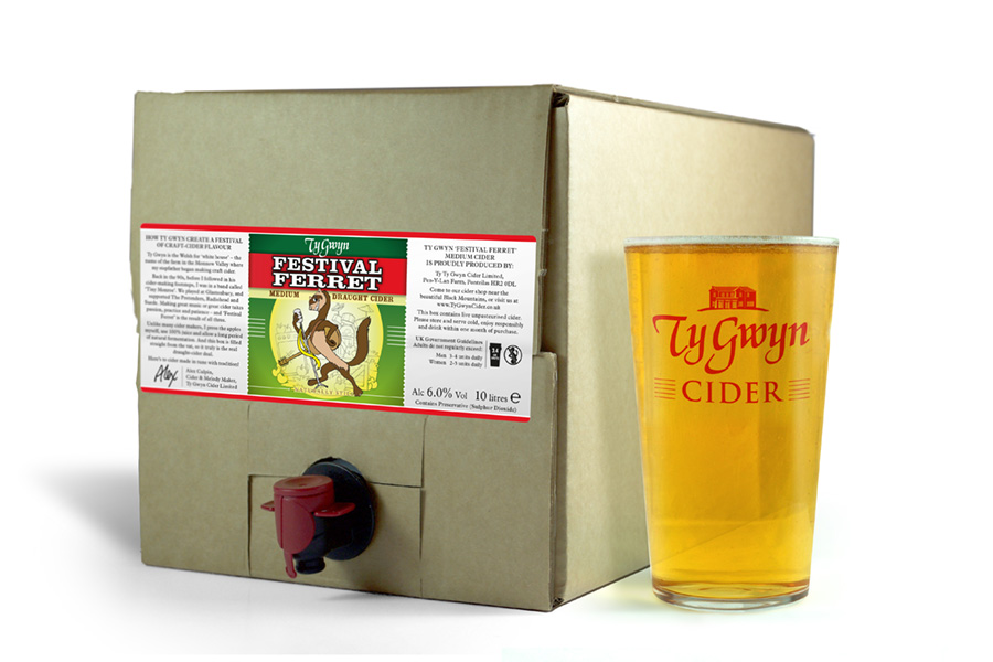 Ty Gwyn Festival Ferret mini bag-in-box