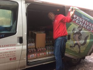 Alex Culpin delivering Cider