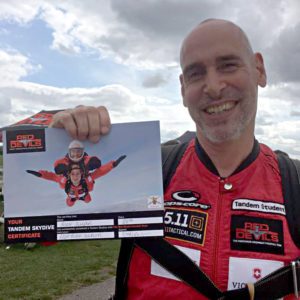 Alex Culpin's charity parachute jump