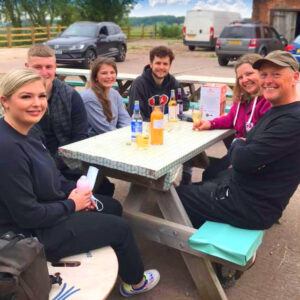 Cider lovers savouring the good stuff