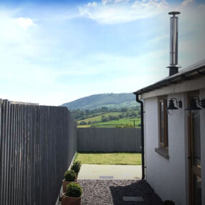 Secure garden at Yarlington Dairy