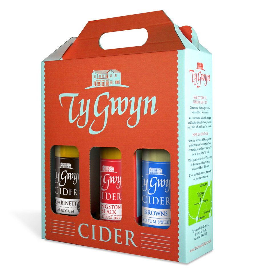 Ty Gwyn Cider 3-bottle gift pack